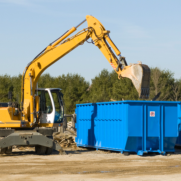 are there any restrictions on where a residential dumpster can be placed in Monument Valley UT